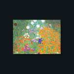 Bloemtuin van Gustav Klimt Canvas Afdruk<br><div class="desc">Een prachtig kleurrijk schilderij van een bloemtuin van Gustav Klimt. Verbluffende variaties in kleuren en mooie bloemen passen gewoon mooi op allerlei prachtige producten en cadeauideeën.</div>