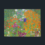 Bloemtuin van Gustav Klimt Deurmat<br><div class="desc">Ga naar mijn winkel voor een interessanter design en meer kleurenkeuze.
=> zazzle.com/colorfulworld*</div>