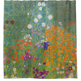 Bloemtuin van Gustav Klimt Douchegordijn