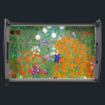 Bloemtuin van Gustav Klimt Floral Dienblad<br><div class="desc">Bauerngarten / Bloemtuinen / Katoentgarden  kunst,  geschilderd in 1905 door de Oostenrijkse symbolist & Art Nouveau Artist Gustav Klimt (1862-1918).  Florale  kunst met dienblad.</div>