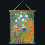 Bloemtuin van Gustav Klimt  Floral Hangend Wandkleed<br><div class="desc">Bauerngarten / Bloemtuinen / Katoentgarden  kunst,  in 1905 geschilderd door de Oostenrijkse symbolist & Art Nouveau Artist Gustav Klimt (1862-1918)</div>