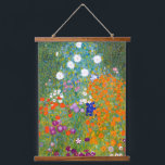 Bloemtuin van Gustav Klimt  Floral Hangend Wandkleed<br><div class="desc">Bauerngarten / Bloemtuinen / Katoentgarden  kunst,  in 1905 geschilderd door de Oostenrijkse symbolist & Art Nouveau Artist Gustav Klimt (1862-1918)</div>