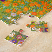 Bloemtuin van Gustav Klimt  Floral Legpuzzel (Zijkant)
