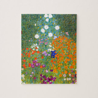 Bloemtuin van Gustav Klimt  Floral Legpuzzel