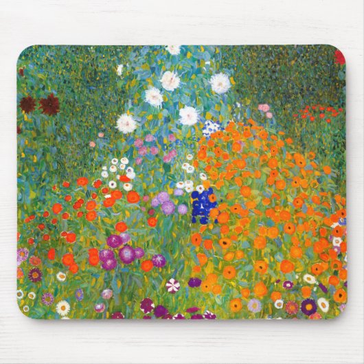 Bloemtuin van Gustav Klimt  Floral Muismat (Voorkant)