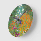 Bloemtuin van Gustav Klimt  Floral Ronde Klok (Hoek)