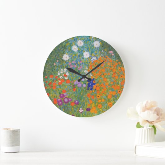 Bloemtuin van Gustav Klimt Grote Klok (Huis)
