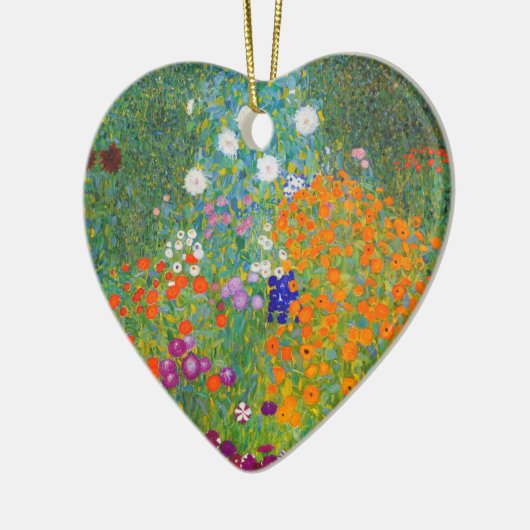 Bloemtuin van Gustav Klimt Keramisch Ornament (Links)
