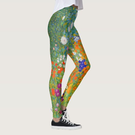 Bloemtuin van Gustav Klimt Leggings (Rechts)