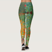 Bloemtuin van Gustav Klimt Leggings (Achterkant)