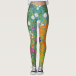 Bloemtuin van Gustav Klimt Leggings<br><div class="desc">Ga naar mijn winkel voor een interessanter design en meer kleurenkeuze.
=> zazzle.com/colorfulworld*</div>