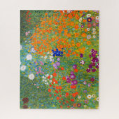 Bloemtuin van Gustav Klimt Legpuzzel (Verticaal)