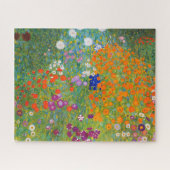 Bloemtuin van Gustav Klimt Legpuzzel (Horizontaal)