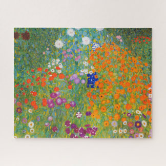 Bloemtuin van Gustav Klimt Legpuzzel
