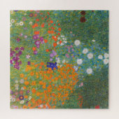 Bloemtuin van Gustav Klimt Legpuzzel (Horizontaal)