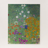Bloemtuin van Gustav Klimt Legpuzzel (Verticaal)