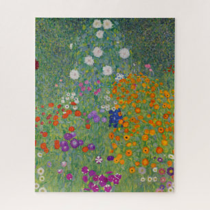 Bloemtuin van Gustav Klimt Legpuzzel