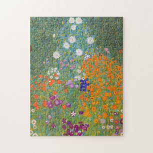 Bloemtuin van Gustav Klimt Legpuzzel