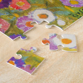 Bloemtuin van Gustav Klimt Legpuzzel (Zijkant)