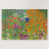 Bloemtuin van Gustav Klimt Legpuzzel (Horizontaal)
