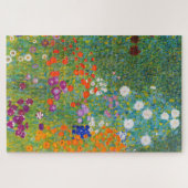 Bloemtuin van Gustav Klimt Legpuzzel (Horizontaal)