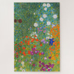 Bloemtuin van Gustav Klimt Legpuzzel<br><div class="desc">Ga naar mijn winkel voor een interessanter design en meer kleurenkeuze. => zazzle.com/colorfulworld*</div>