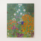 Bloemtuin van Gustav Klimt Legpuzzel (Verticaal)