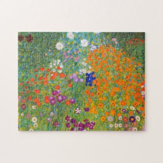 Bloemtuin van Gustav Klimt Legpuzzel