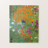 Bloemtuin van Gustav Klimt Legpuzzel (Verticaal)
