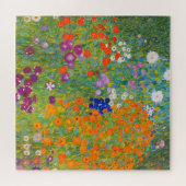 Bloemtuin van Gustav Klimt Legpuzzel (Horizontaal)
