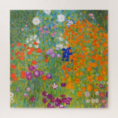 Bloemtuin van Gustav Klimt Legpuzzel (Verticaal)