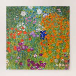 Bloemtuin van Gustav Klimt Legpuzzel