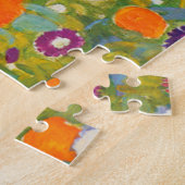 Bloemtuin van Gustav Klimt Legpuzzel (Zijkant)