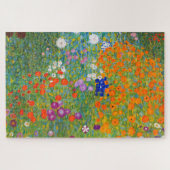 Bloemtuin van Gustav Klimt Legpuzzel (Horizontaal)