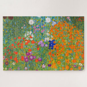 Bloemtuin van Gustav Klimt Legpuzzel