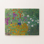 Bloemtuin van Gustav Klimt Legpuzzel (Horizontaal)