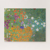 Bloemtuin van Gustav Klimt Legpuzzel (Horizontaal)