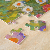 Bloemtuin van Gustav Klimt Legpuzzel (Zijkant)