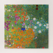 Bloemtuin van Gustav Klimt Legpuzzel (Horizontaal)