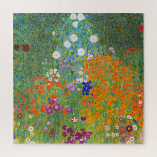 Bloemtuin van Gustav Klimt Legpuzzel