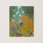 Bloemtuin van Gustav Klimt Legpuzzel<br><div class="desc">Ga naar mijn winkel voor een interessanter design en meer kleurenkeuze. => zazzle.com/colorfulworld*</div>