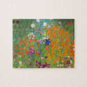 Bloemtuin van Gustav Klimt Legpuzzel (Horizontaal)