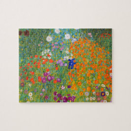 Bloemtuin van Gustav Klimt Legpuzzel