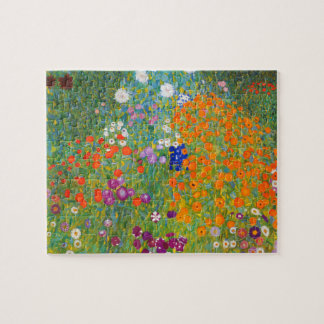 Bloemtuin van Gustav Klimt Legpuzzel