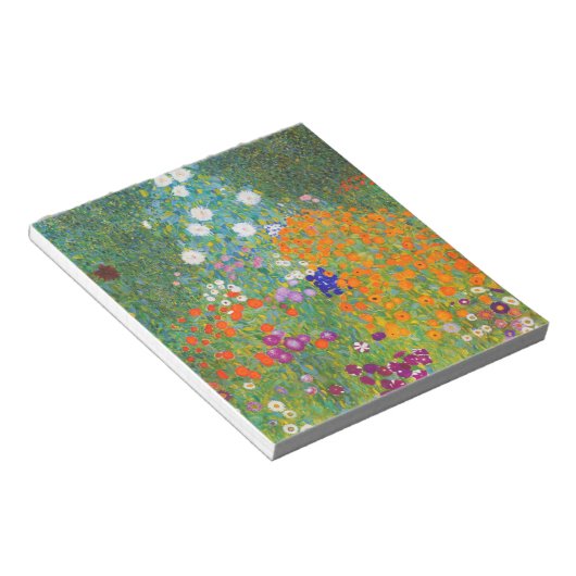 Bloemtuin van Gustav Klimt Notitieblok (Schuin)