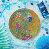 Bloemtuin van Gustav Klimt Papieren Bordje (Feest)