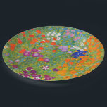 Bloemtuin van Gustav Klimt Papieren Bordje<br><div class="desc">Bezoek mijn winkel voor een interessanter ontwerp en meer keuze voor kleuren => zazzle.com/colorfulworld*</div>