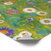Bloemtuin van Gustav Klimt Poster (Hoek)