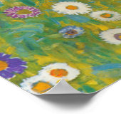 Bloemtuin van Gustav Klimt Poster (Hoek)