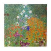 Bloemtuin van Gustav Klimt Tegeltje (Voorkant)